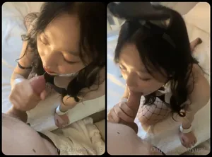 Thỏ con nứng lồn thích mút buồi to